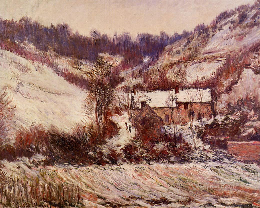 リメッツの雪の影響 クロード・モネ油絵